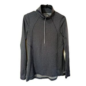 CHAMPION DUO DRY ATHLETIC TOP WOMEN LONG SLEEVS 2/4 ZIPPER ONE SIDE POCKET M